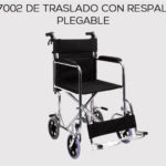 Silla de ruedas de traslado con respaldo plegable SP7002
