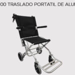 Silla de traslado de aluminio portátil con bolsa de viaje SP9000